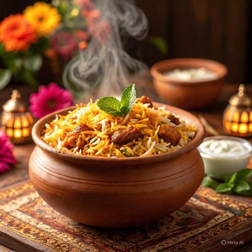 traditional malabar beef biriyani